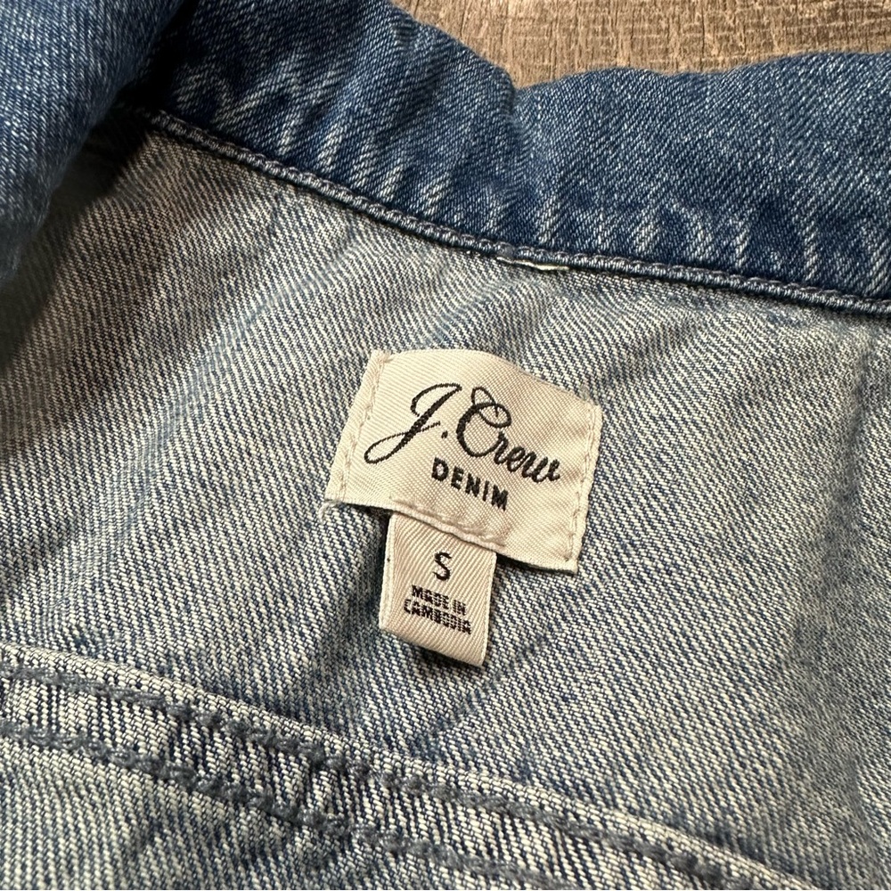 J. Crew Denim Button Down Jacket - Picture 4 of 7